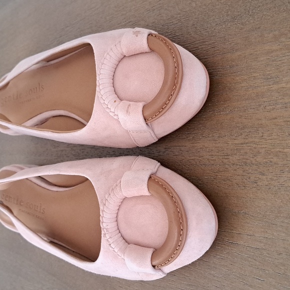 Gentle Souls by Kenneth Cole Athena Slip On Slingback Flats - Blush - Size: 8.5 - Picture 3 of 9